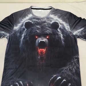 YNS Generic Printed All Season Streetwear Dark Graphic Bear Size  XL Unisex